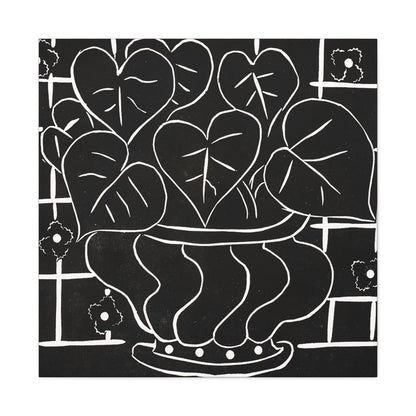 Corbeille de bégonias I (1938) by  Henri Matisse / Reproduction Fine Art sur Toile / Large Epaisseur 3.2 cm - 1.25 inch