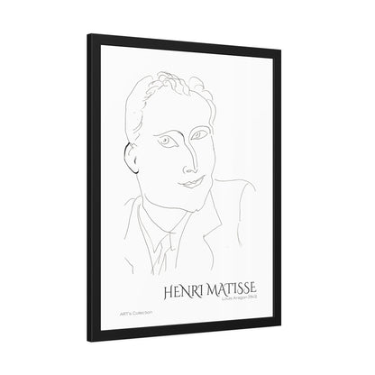 Louis Aragon (1943) by Henri Matisse / Affiche Encadrée série ART's Collection