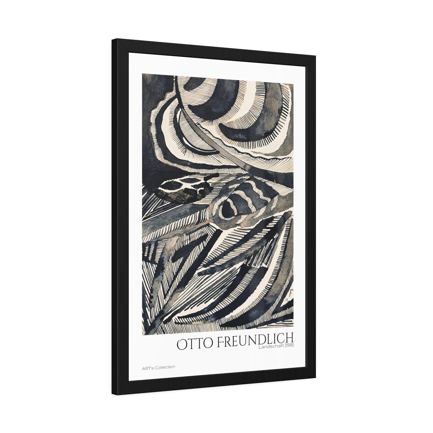 Landschaft (1918) by Otto Freundlich  / Affiche Encadrée série ART's Collection