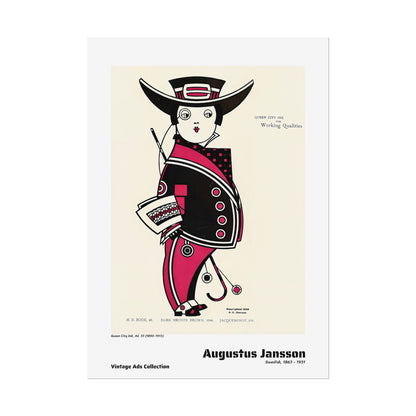 Queen City Ink, Ad. 33 (1890-1913) by Augustus Jansson / Affiche imprimée - Série Vintage Ads Collection