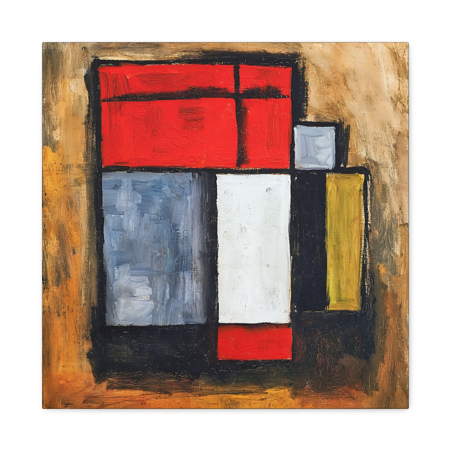 Formas abstractas (1929) by Joaquín Torres-García / Reproduction Fine Art sur Toile /  Epaisseur 3.2 cm - 1.25 inch