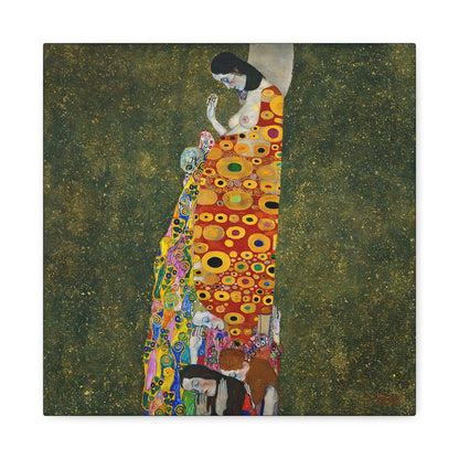 Hope II (1907 - 1908) by Gustav Klimt / Reproduction Fine Art sur Toile / Flanc Large Epaisseur 3.2 cm - 1.25 inch