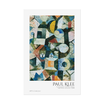 Composition with the Yellow Half-Moon and the Y (1918) by Paul Klee / Affiche imprimée - Série ART's Collection