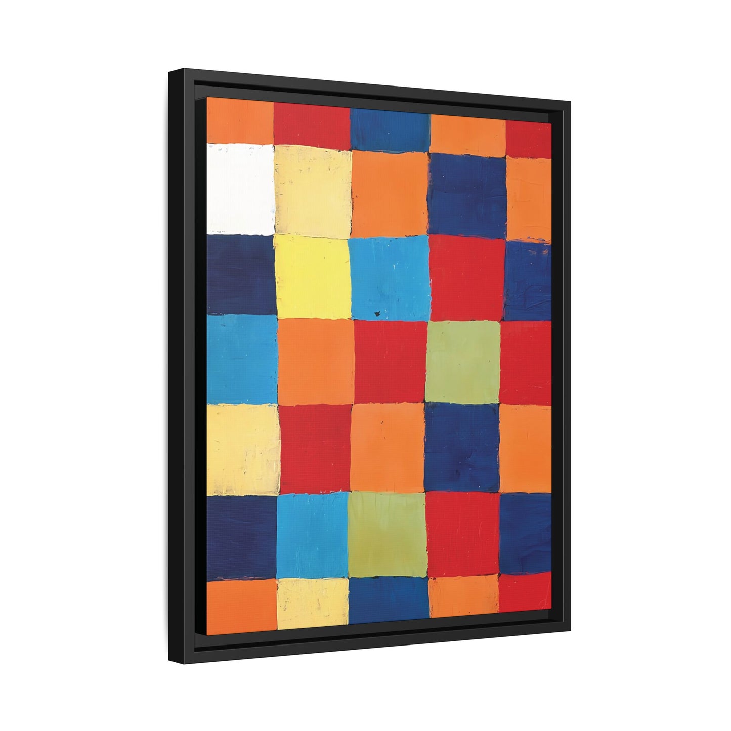 Color chart Qu1 (1930) by Paul Klee / Toile encadrée sur caisse américaine