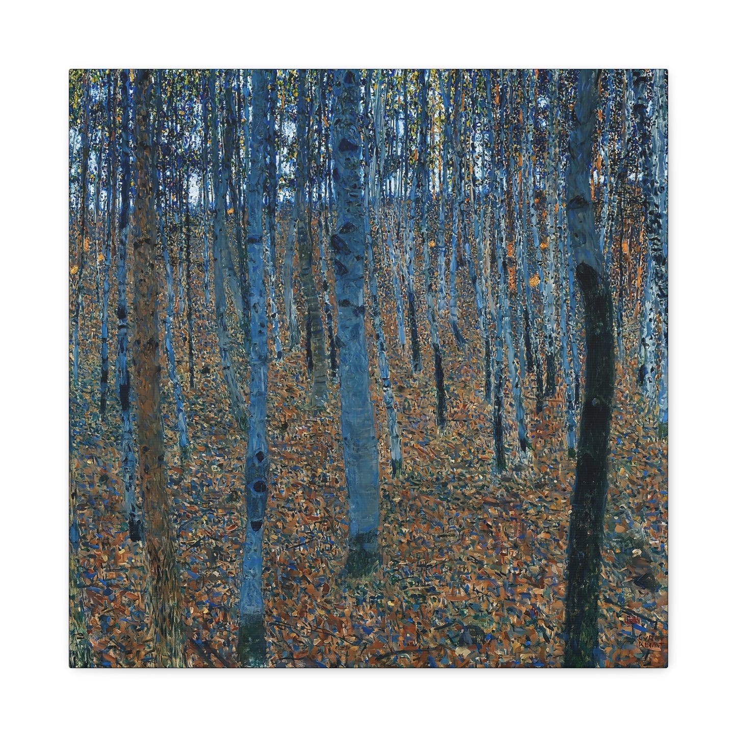 Beech Grove by Gustav Klimt / Reproduction Fine Art sur Toile / Flanc Large Epaisseur 3.2 cm - 1.25 inch