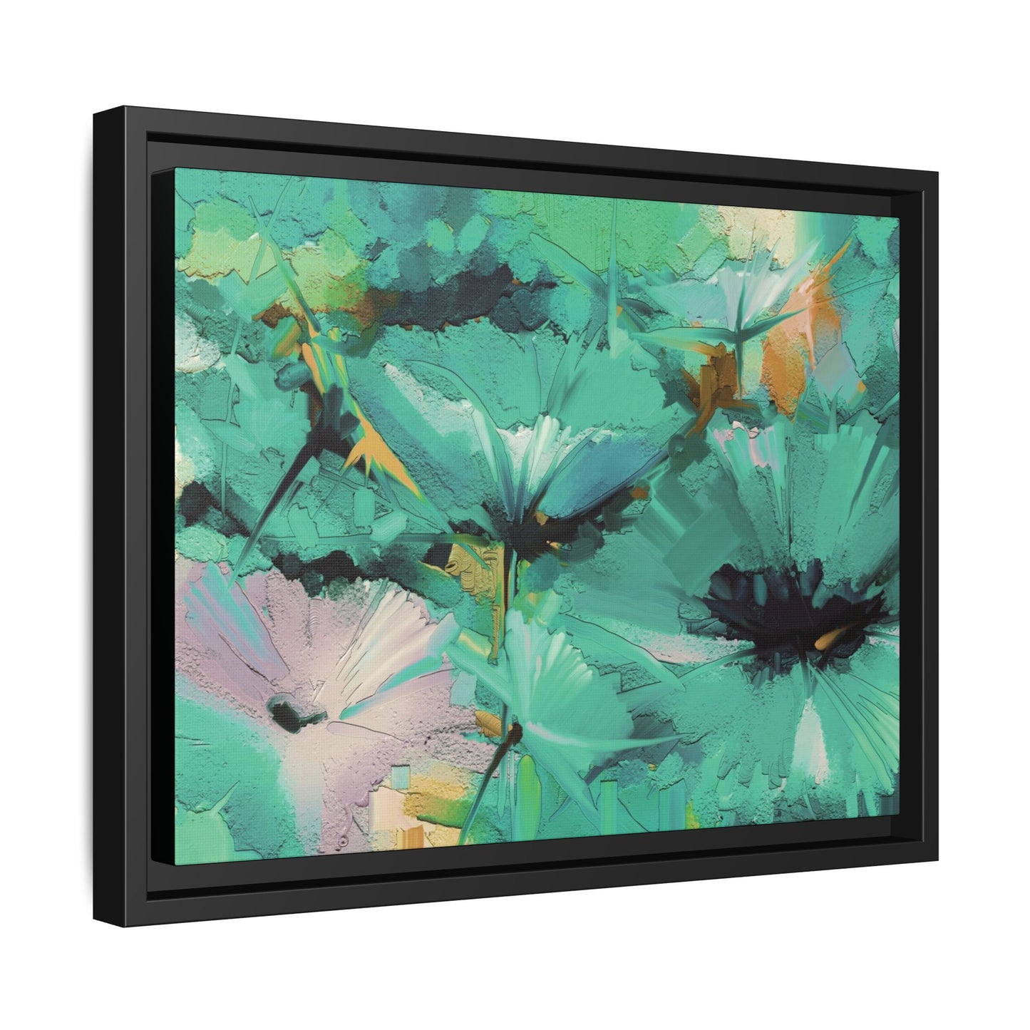 Tableau Floral Mers du Sud "Série Sign Collections" / Toile encadrée sur caisse américaine