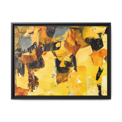 Tableau Graphic Orpiment "Série Sign Collections" / Toile encadrée sur caisse américaine