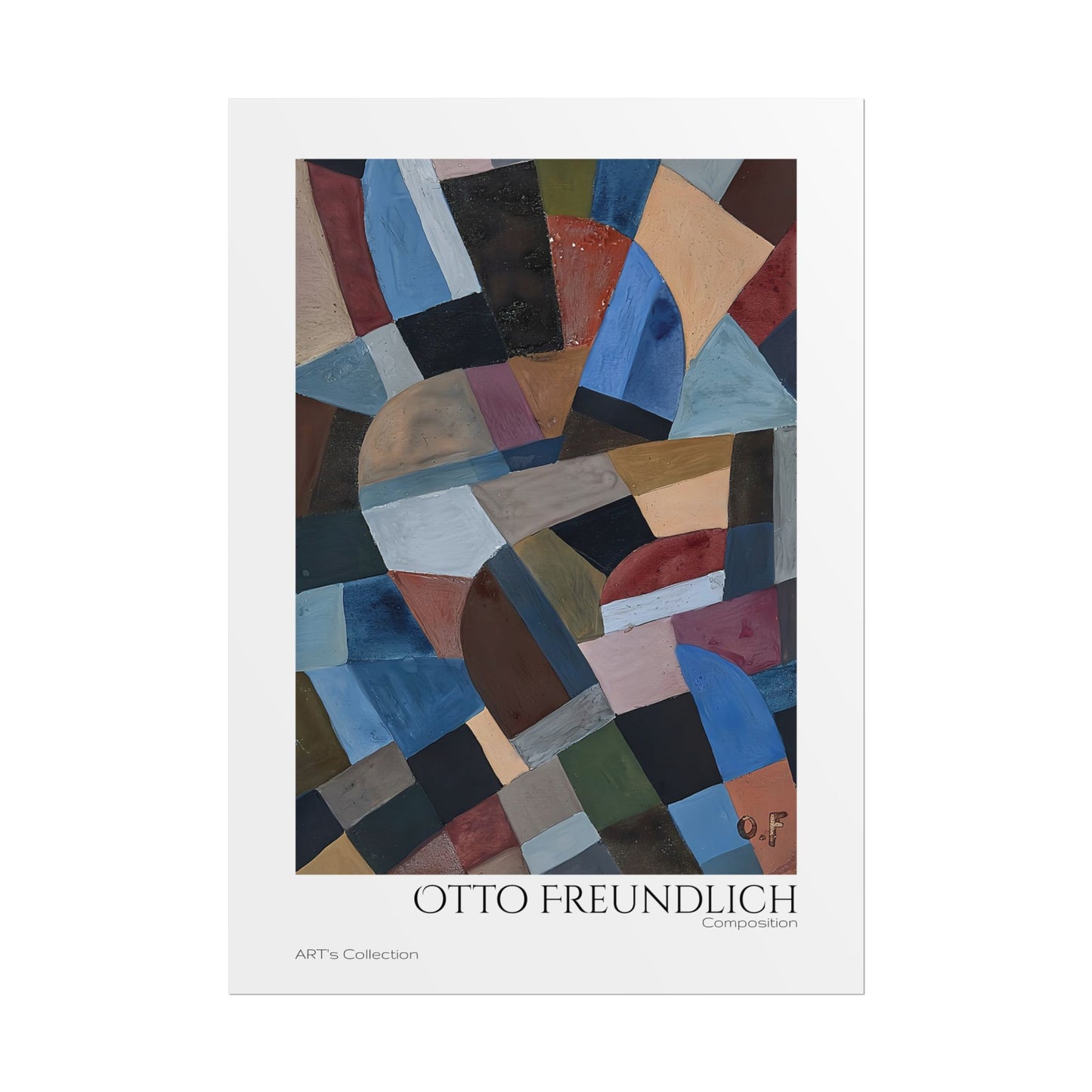 Composition by Otto Freundlich / Affiche imprimée - Série ART's Collection