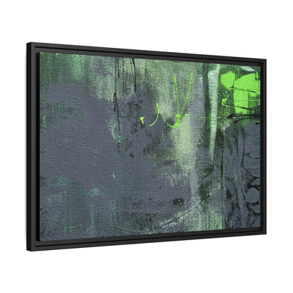 Tableau Beaux Arts Quartz & Emeraude "Série Sign Collections" / Toile encadrée sur caisse américaine