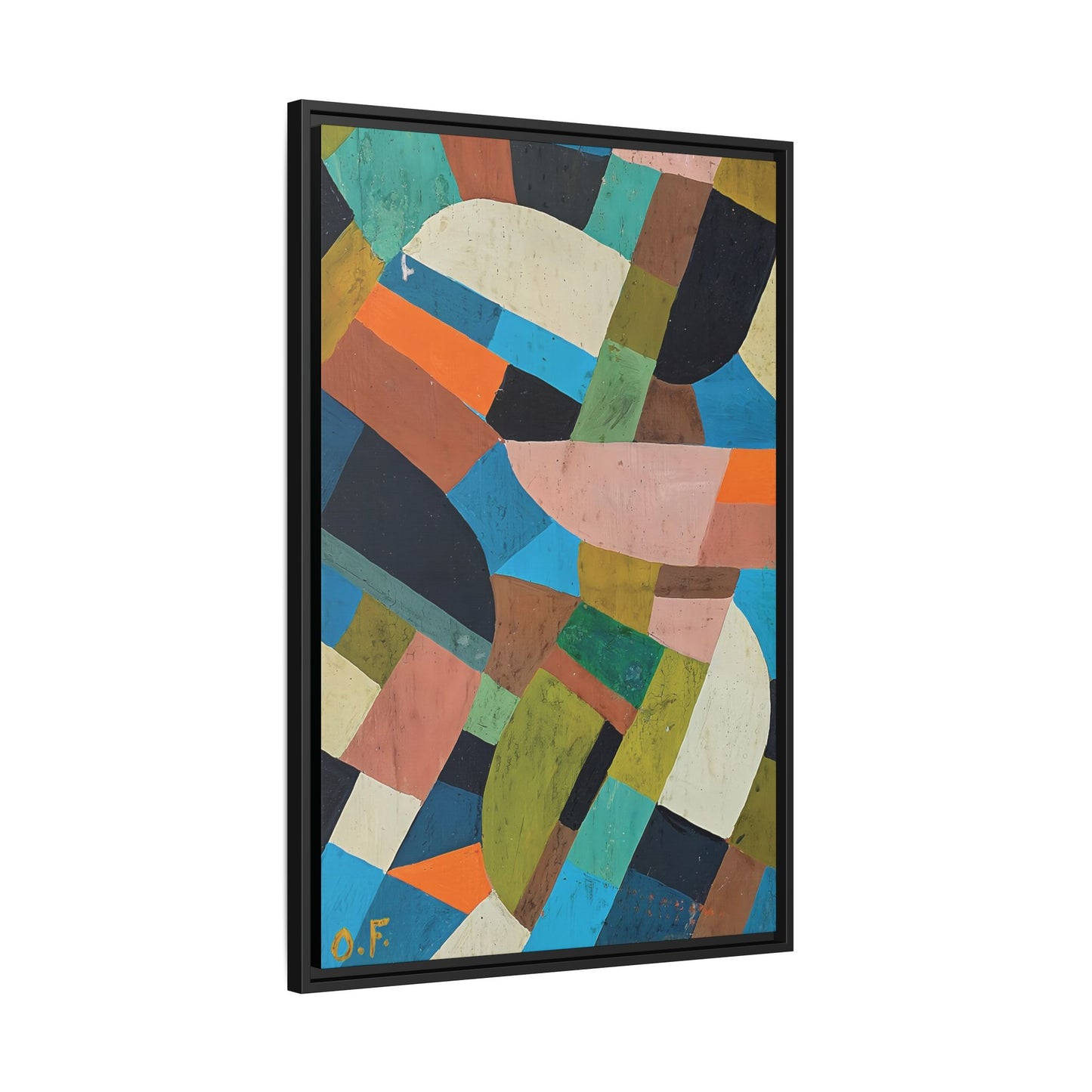 Petite Composition (Circa 1937)  by Otto Freundlich / Toile encadrée sur caisse américaine