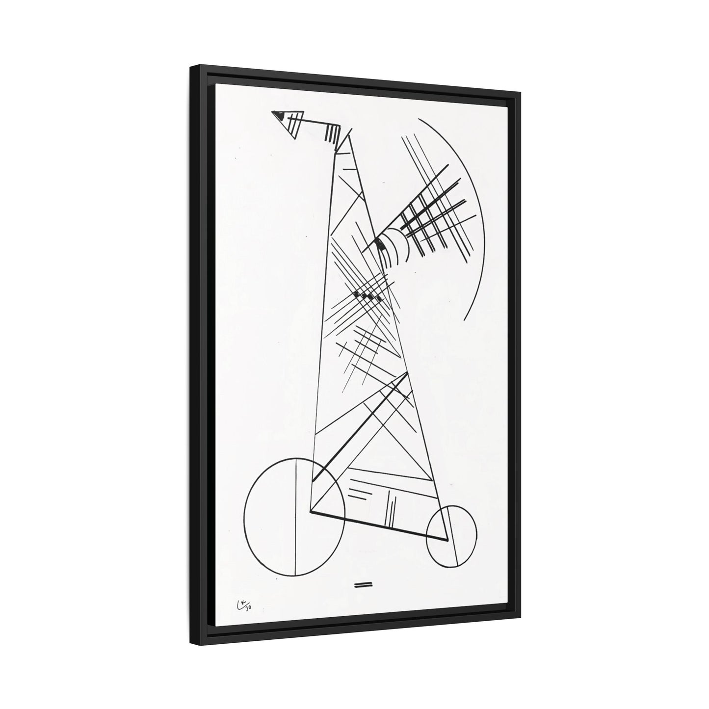 Ohne Titel (1930) by Wassily Kandinsky / Toile encadrée sur caisse américaine