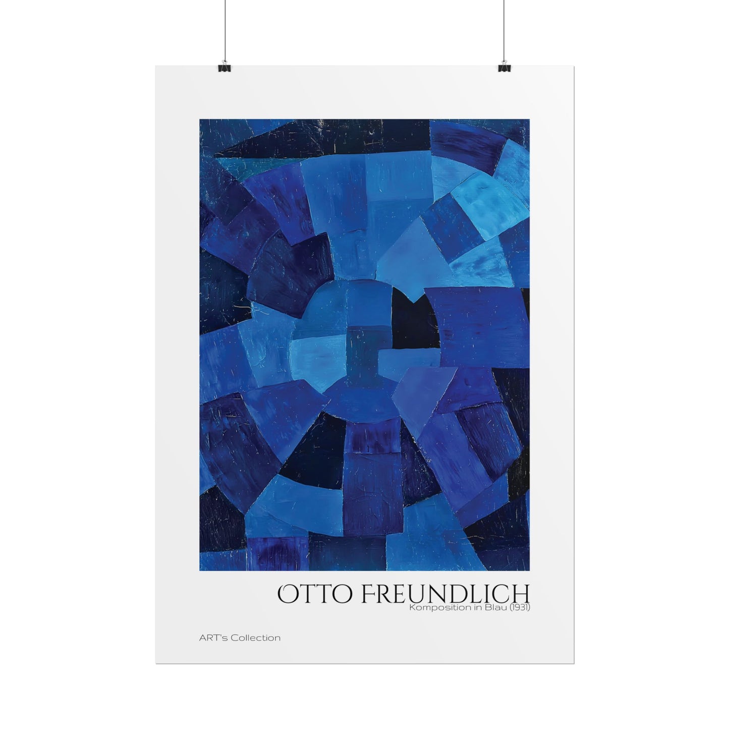 Komposition in Blau (1931) by Otto Freundlich / Affiche imprimée - Série ART's Collection