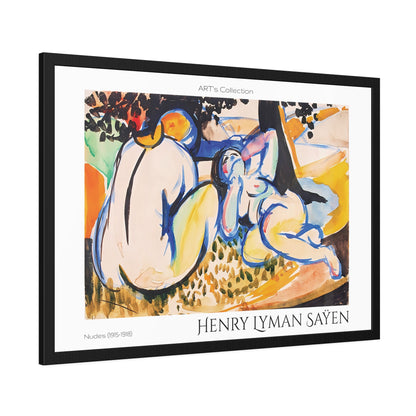 Nudes (1915-1918) by Henry Lyman Saÿen  / Affiche Encadrée série ART's Collection