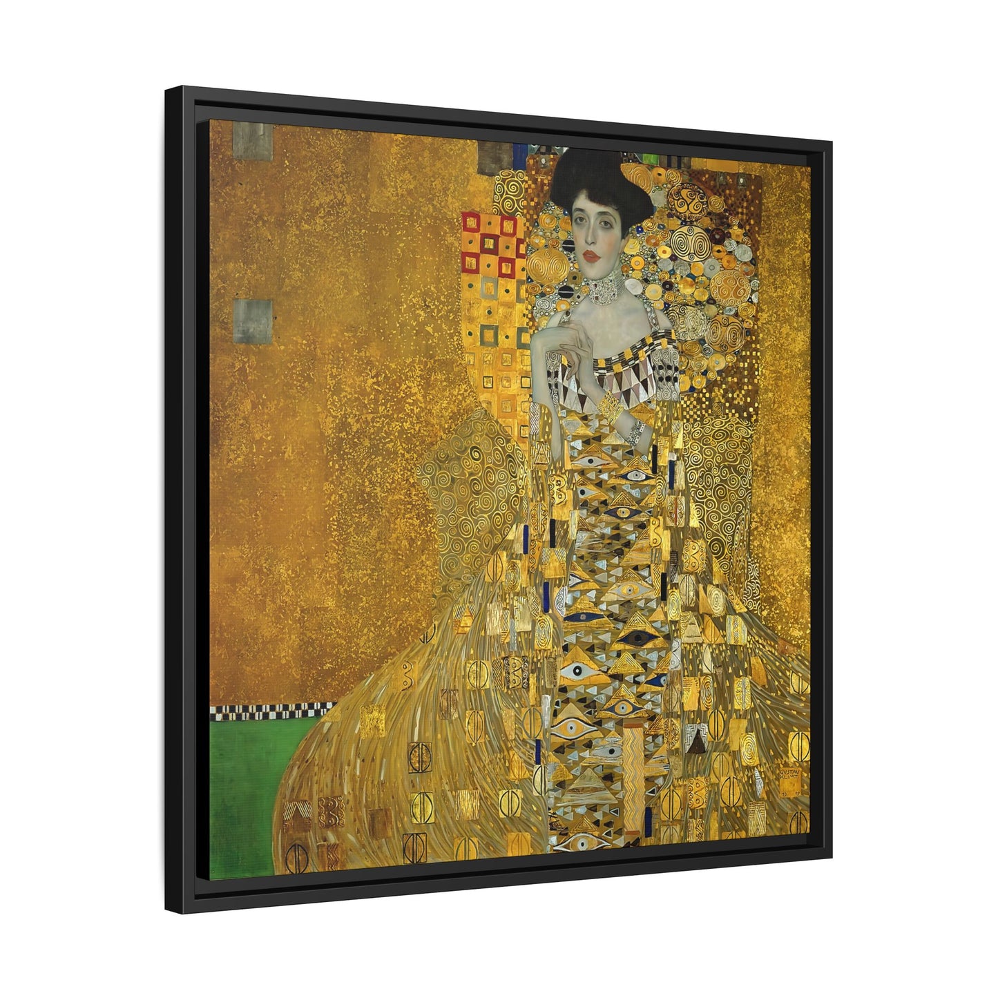 Portrait of Adele Bloch-Bauer I (1907)  by Gustav Klimt / Toile encadrée sur caisse américaine