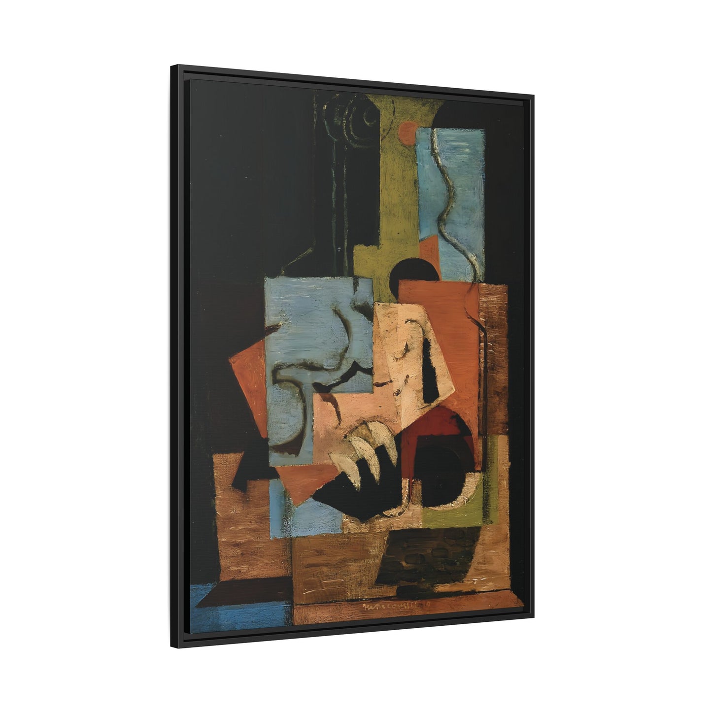 Composition (1919) by Louis Marcoussis / Toile encadrée sur caisse américaine