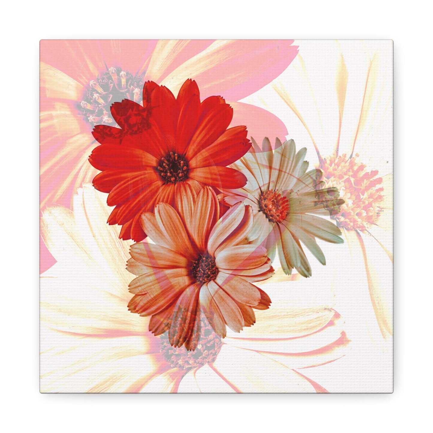 Collection Signature "FLORAL Numéro 18" sur Toile Fine Art sur Toile / Epaisseur 3,2cm - 1'25 po