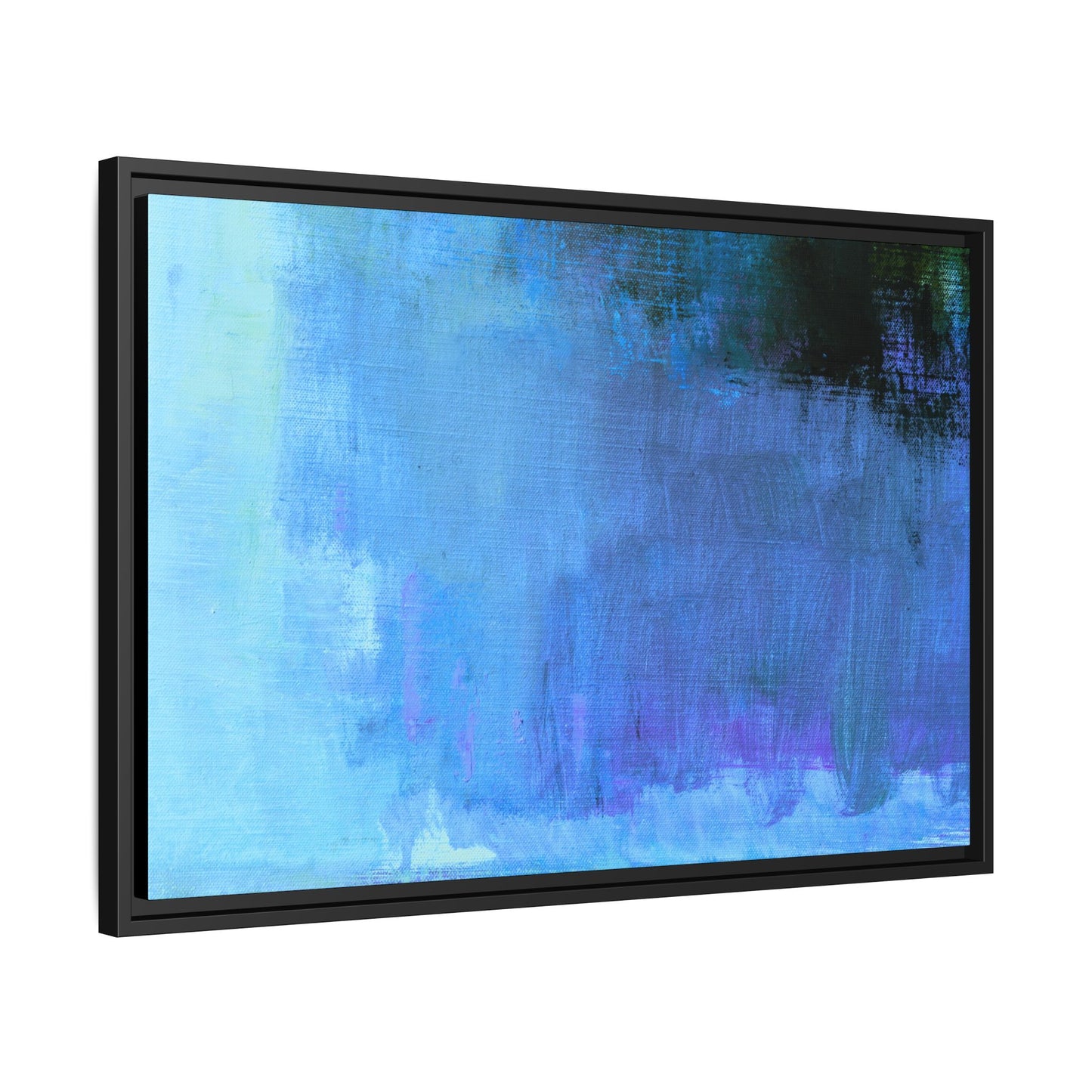 Tableau Contemporain Azuréen "Série Sign Collections" / Toile encadrée sur caisse américaine