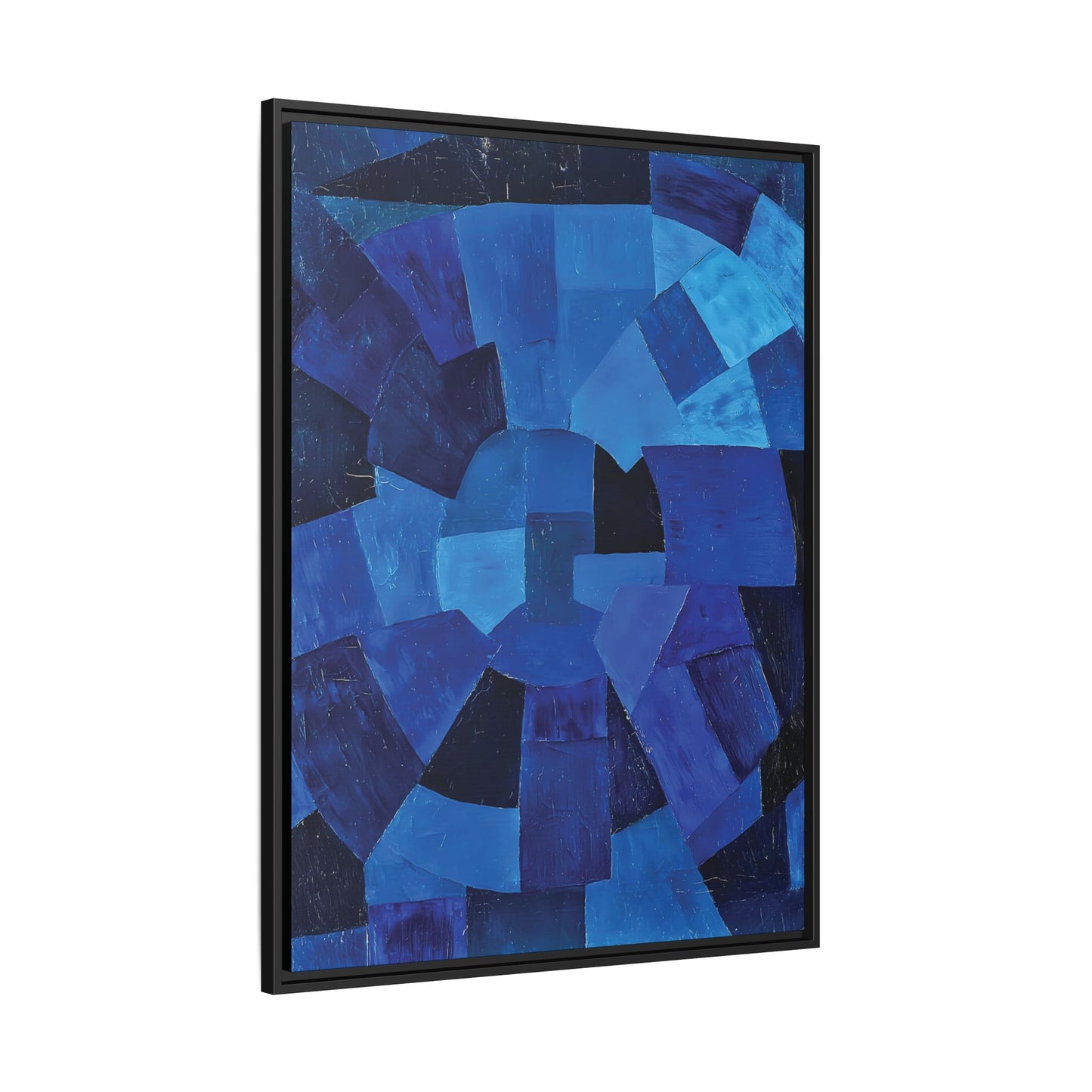 Komposition in Blau (1931) by Otto Freundlich / Toile encadrée sur caisse américaine