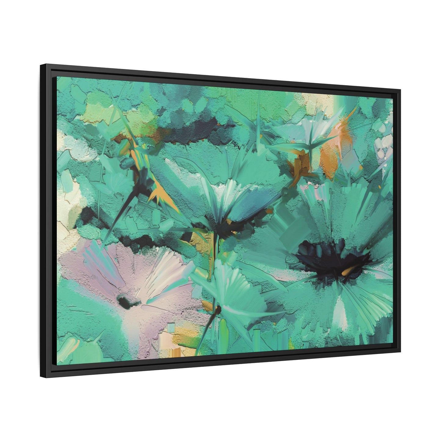 Tableau Floral Mers du Sud "Série Sign Collections" / Toile encadrée sur caisse américaine