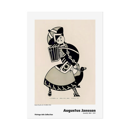 Queen City Ink, Ad. 15 (1890-1913) by Augustus Jansson / Affiche imprimée - Série Vintage Ads Collection