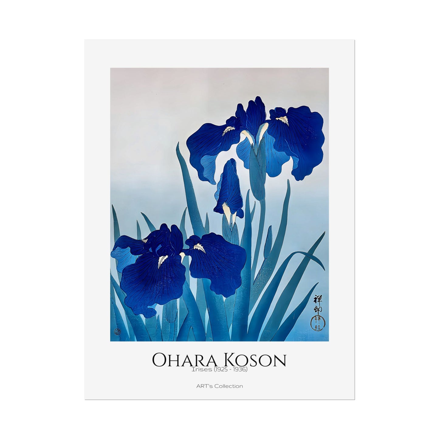 Irises (1925 - 1936) by Ohara Koson / Affiche imprimée - Série ART's Collection