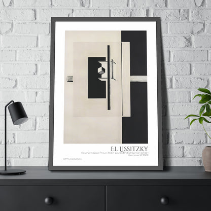 Kestnermappe Proun, Rob-1. Levnis and Chapman GmbH Hannover #7 (1923) by El Lissitzky / Affiche Encadrée série ART's Collection