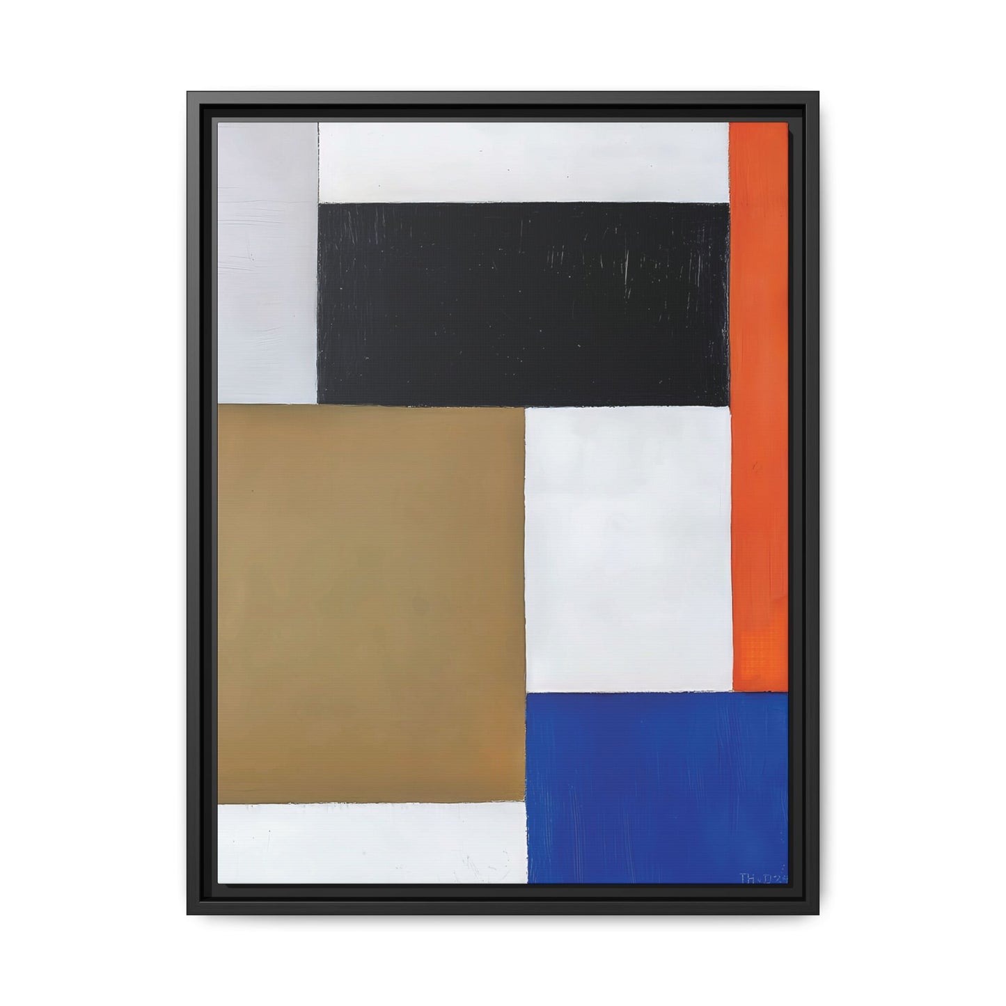 Composition (1923-1924) by Theo van Doesburg  / Toile encadrée sur caisse américaine