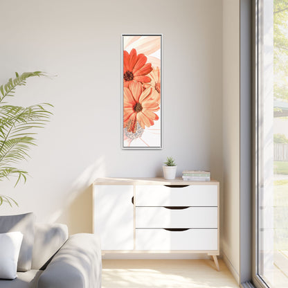 Collection Signature "FLORAL Numéro 17" sur Toile encadrée avec caisse américaine