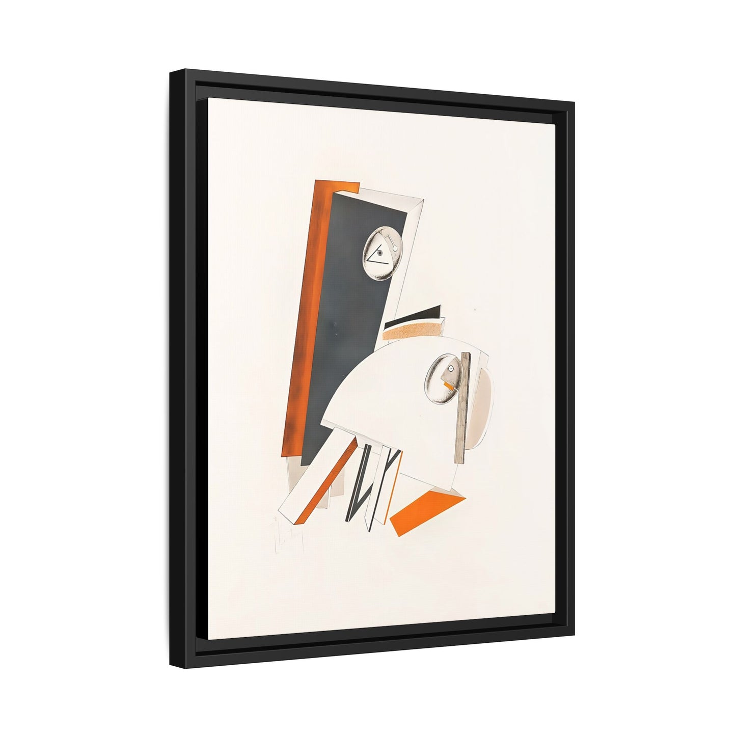 Angstliche (1923) by El Lissitzky / Toile encadrée sur caisse américaine