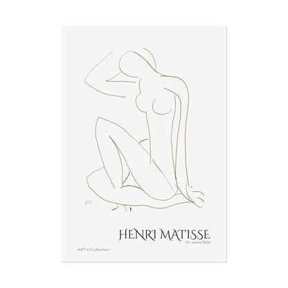 Nu assis (1952) by Henri Matisse / Affiche imprimée - Série ART's Collection