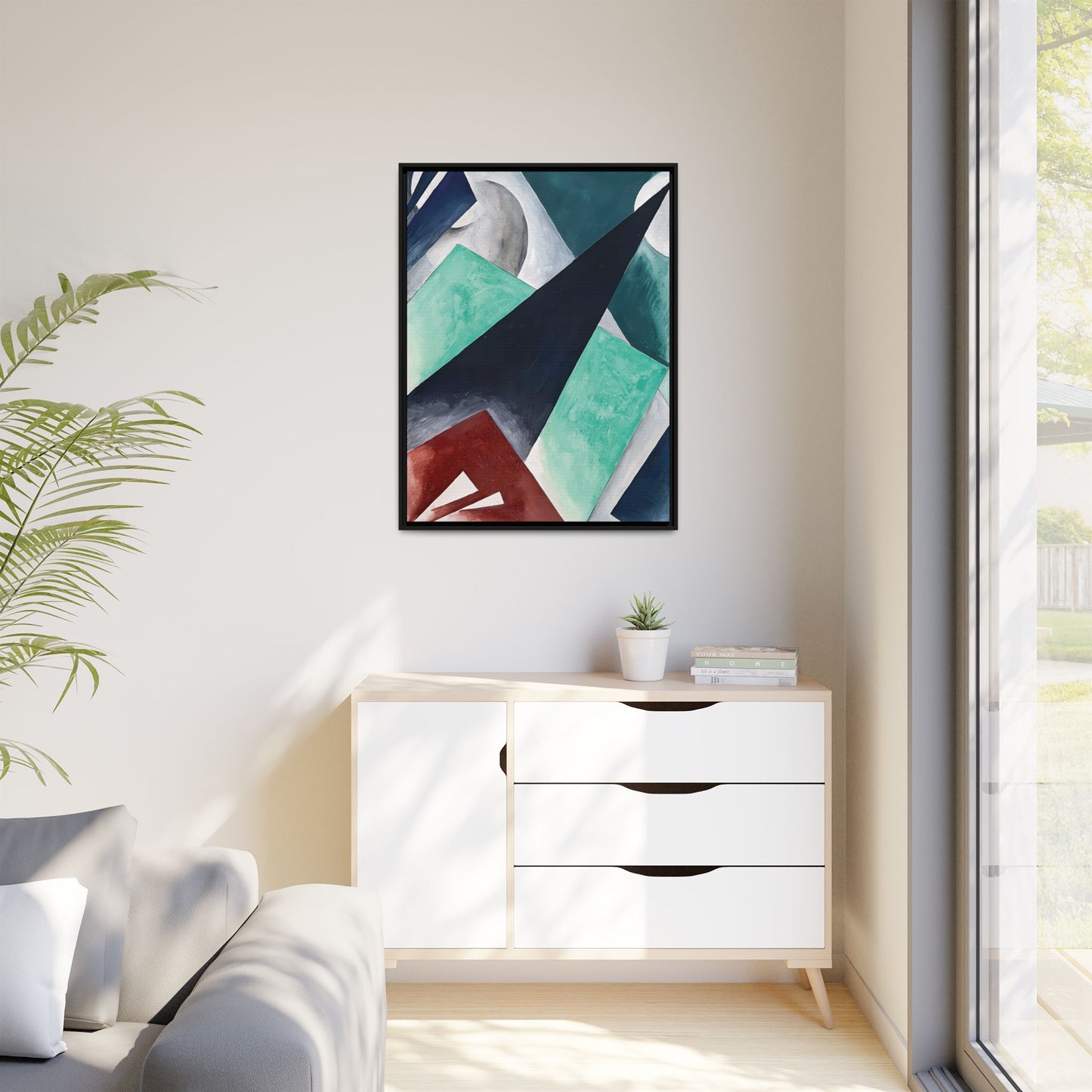 Painterly Architectonic (1918) by Lyubov Popova / Toile encadrée sur caisse américaine