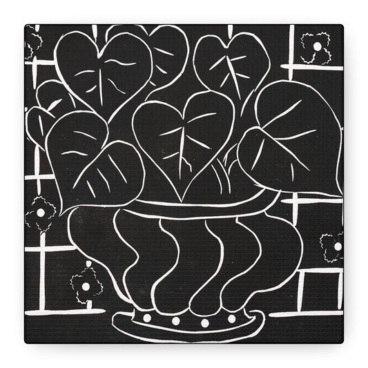 Corbeille de bégonias I (1938) by  Henri Matisse / Reproduction Fine Art sur Toile / Large Epaisseur 3.2 cm - 1.25 inch