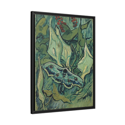 Emperor moth (1889) by Vincent van Gogh / Toile encadrée sur caisse américaine