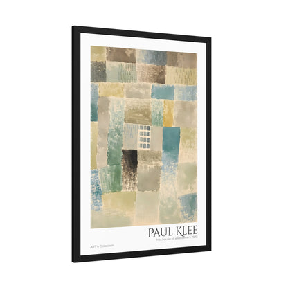 first house of a settlement (1926) by Paul Klee / Affiche Encadrée série ART's Collection