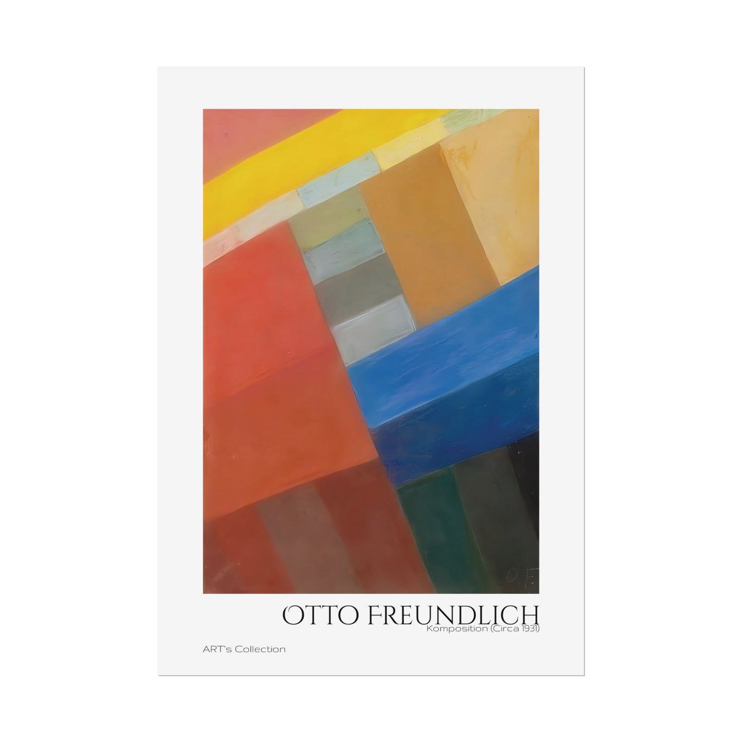 Komposition (Circa 1931) by Otto Freundlich / Affiche imprimée - Série ART's Collection