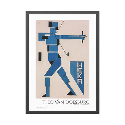 Design for Poster (1919) by Theo van Doesburg  / Affiche Encadrée série ART's Collection