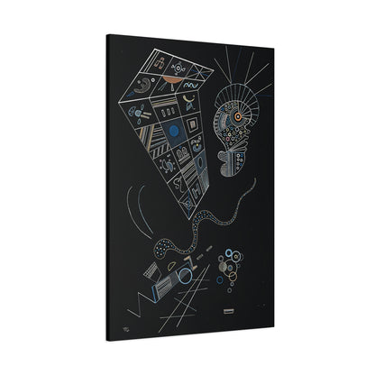 Ohne titel (1941) by Wassily Kandinsky / Reproduction Fine Art sur Toile / Epaisseur 3.2 cm - 1.25 inch
