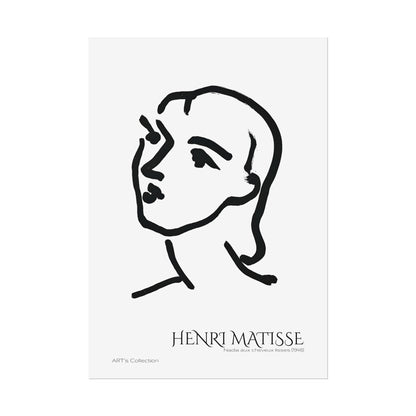 Nadia aux cheveux lisses (1948) by Henri Matisse / Affiche imprimée - Série ART's Collection