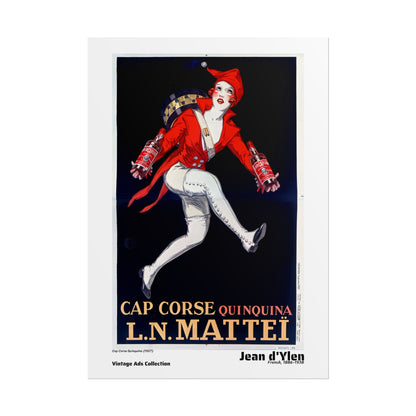 Cap Corse Quinquina (1927) by Jean d'Ylen / Affiche imprimée - Série Vintage Ads Collection