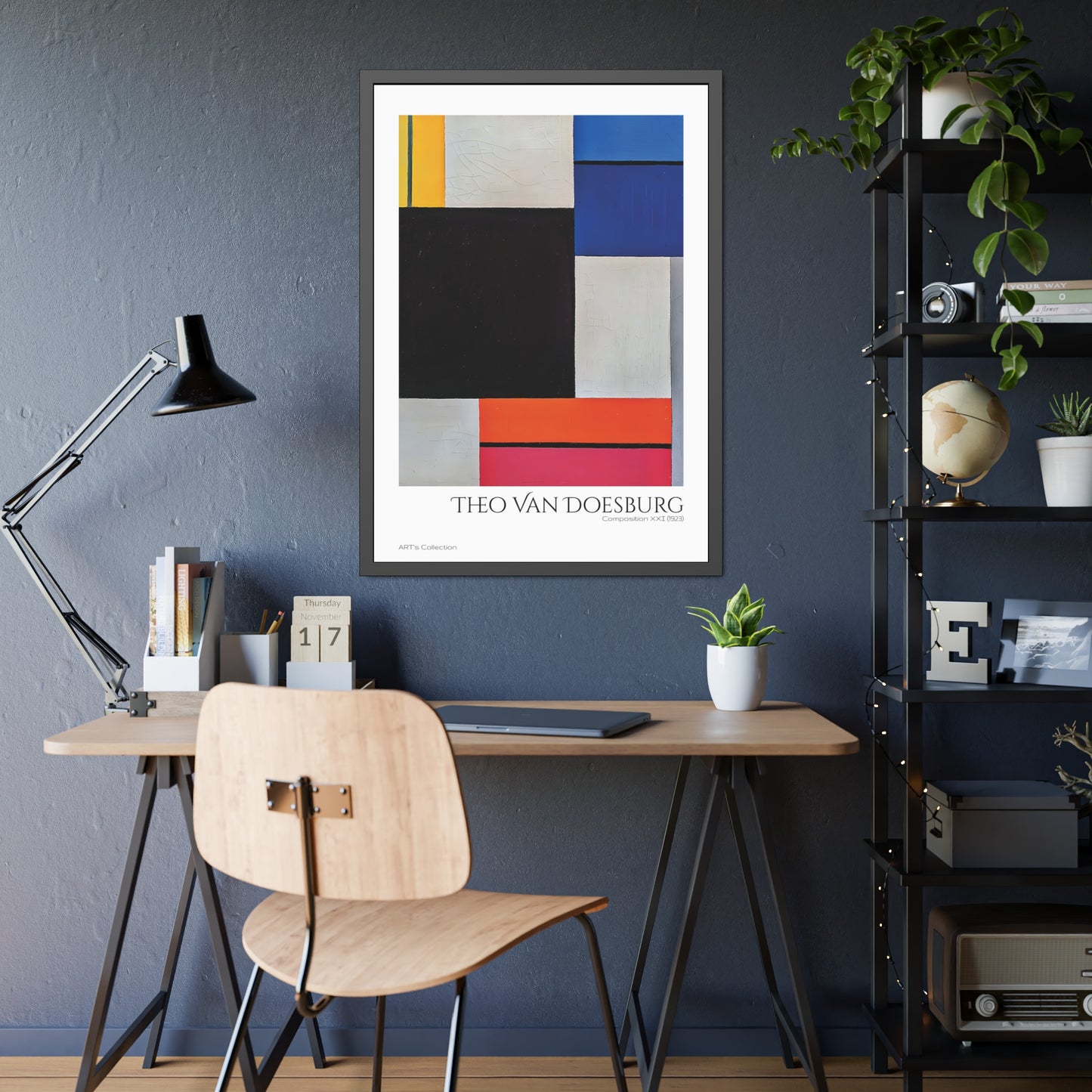 Composition XXI (1923) by Theo Van Doesburg / Affiche Encadrée série ART's Collection