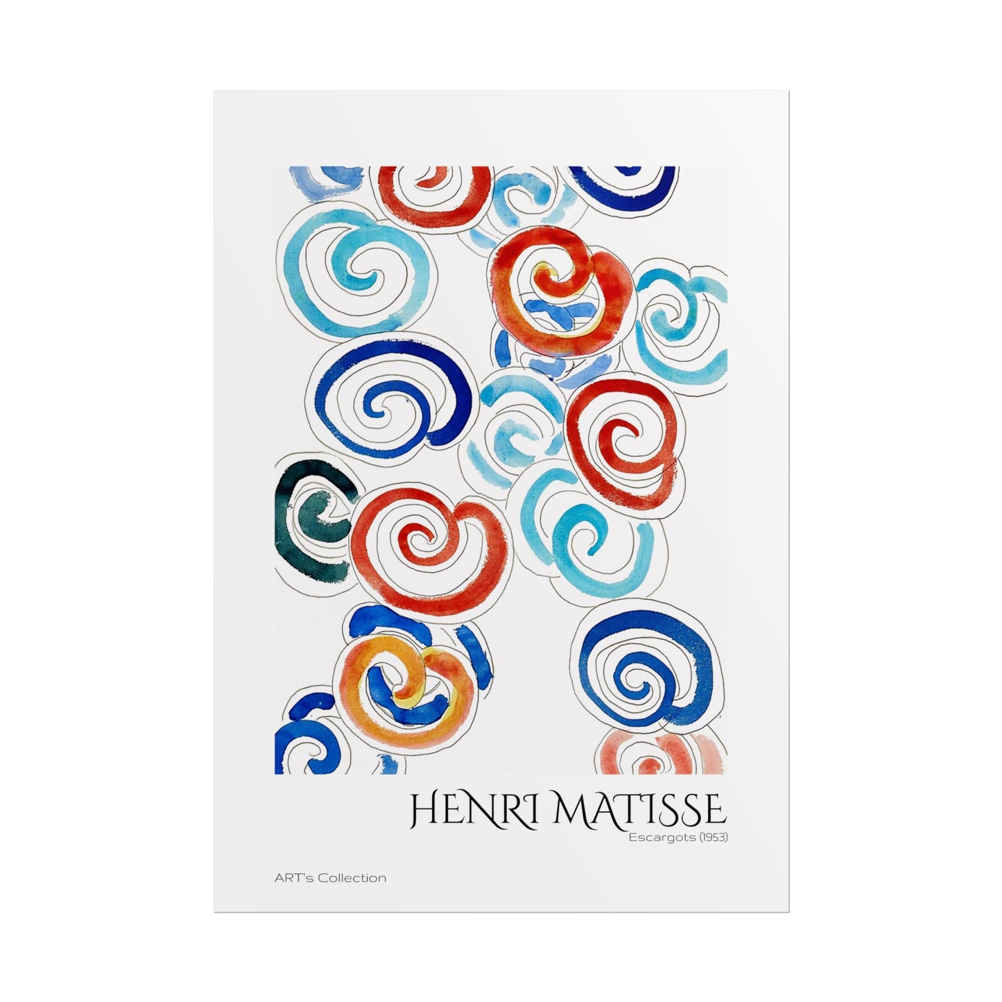Escargots (1953) by Henri Matisse / Affiche imprimée - Série ART's Collection