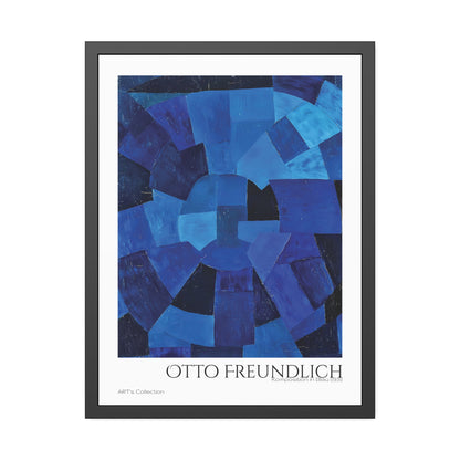 Komposition in Blau (1931) by Otto Freundlich  / Affiche Encadrée série ART's Collection