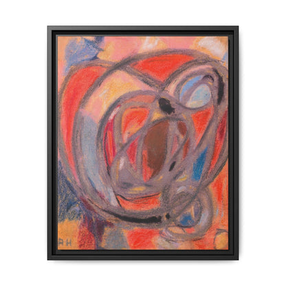 Komposition, Rund- und Ovalformen (Ca. 1930) by Adolf Hölzel  / Toile encadrée sur caisse américaine