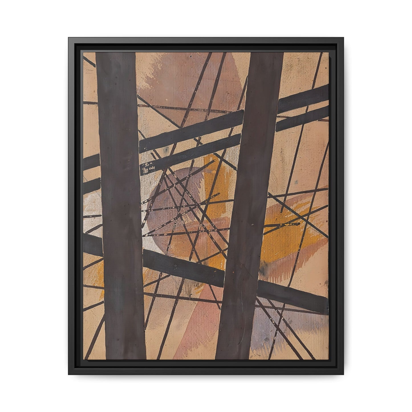 Raum-Kraft Komposition (1921-22) by Lyubov Popova / Toile encadrée sur caisse américaine