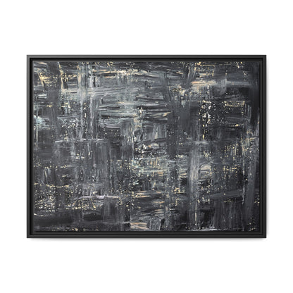 Tableau Intemporel Ardoise Doré "Série Sign Collections" / Toile encadrée sur caisse américaine