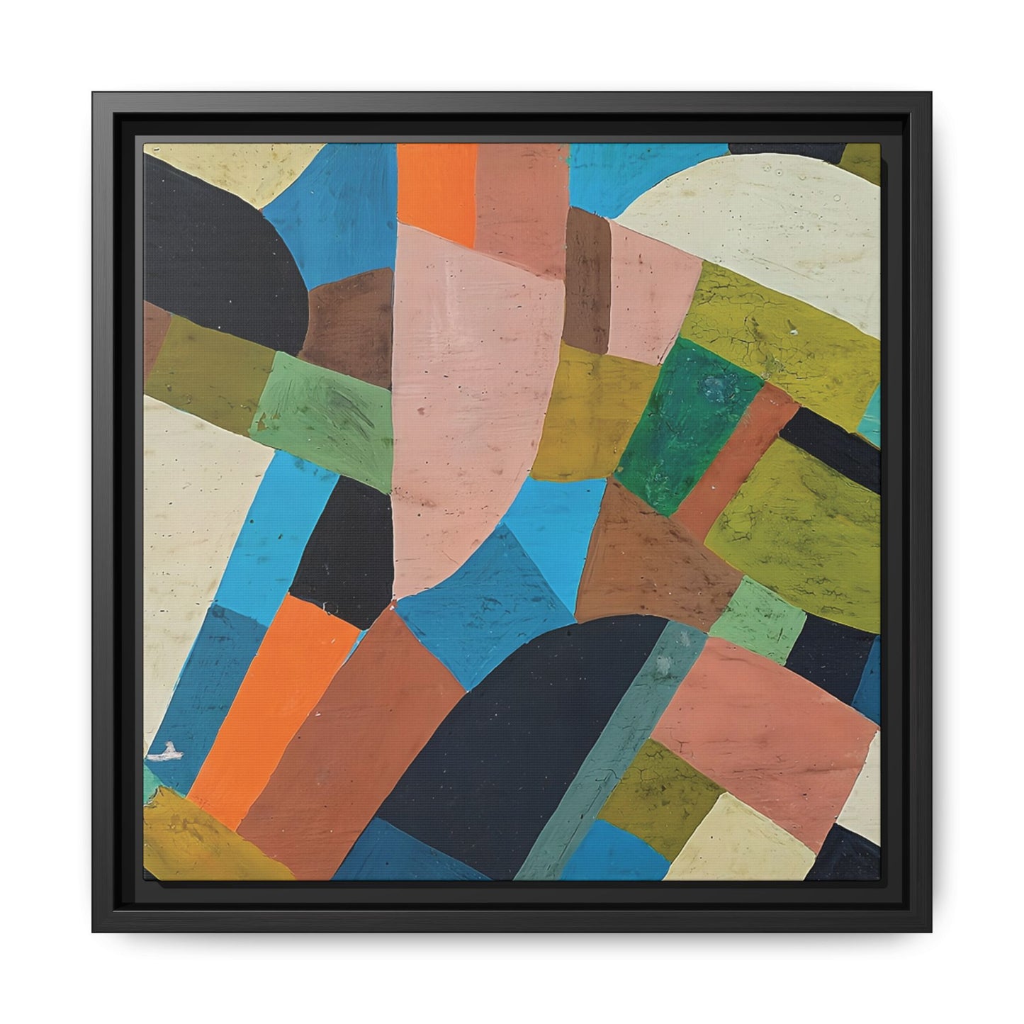 Petite Composition (Circa 1937)  by Otto Freundlich / Toile encadrée sur caisse américaine