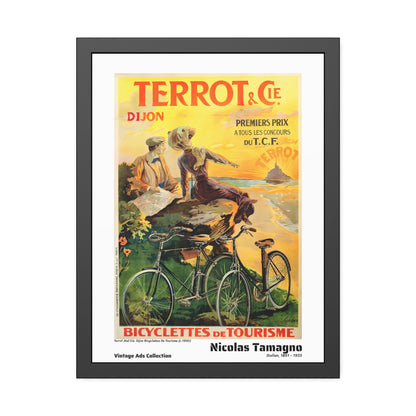 Terrot And Cie. Dijon Bicyclettes De Tourisme (c.1900) by Nicolas Tamagno / Affiche Encadrée Série Vintage Ads Collection