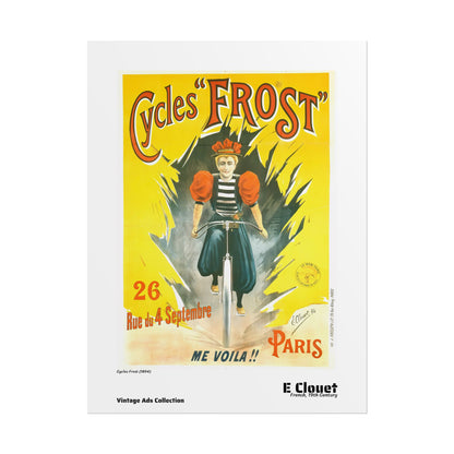 Cycles Frost (1894) by E Clouet  / Affiche imprimée - Série Vintage Ads Collection