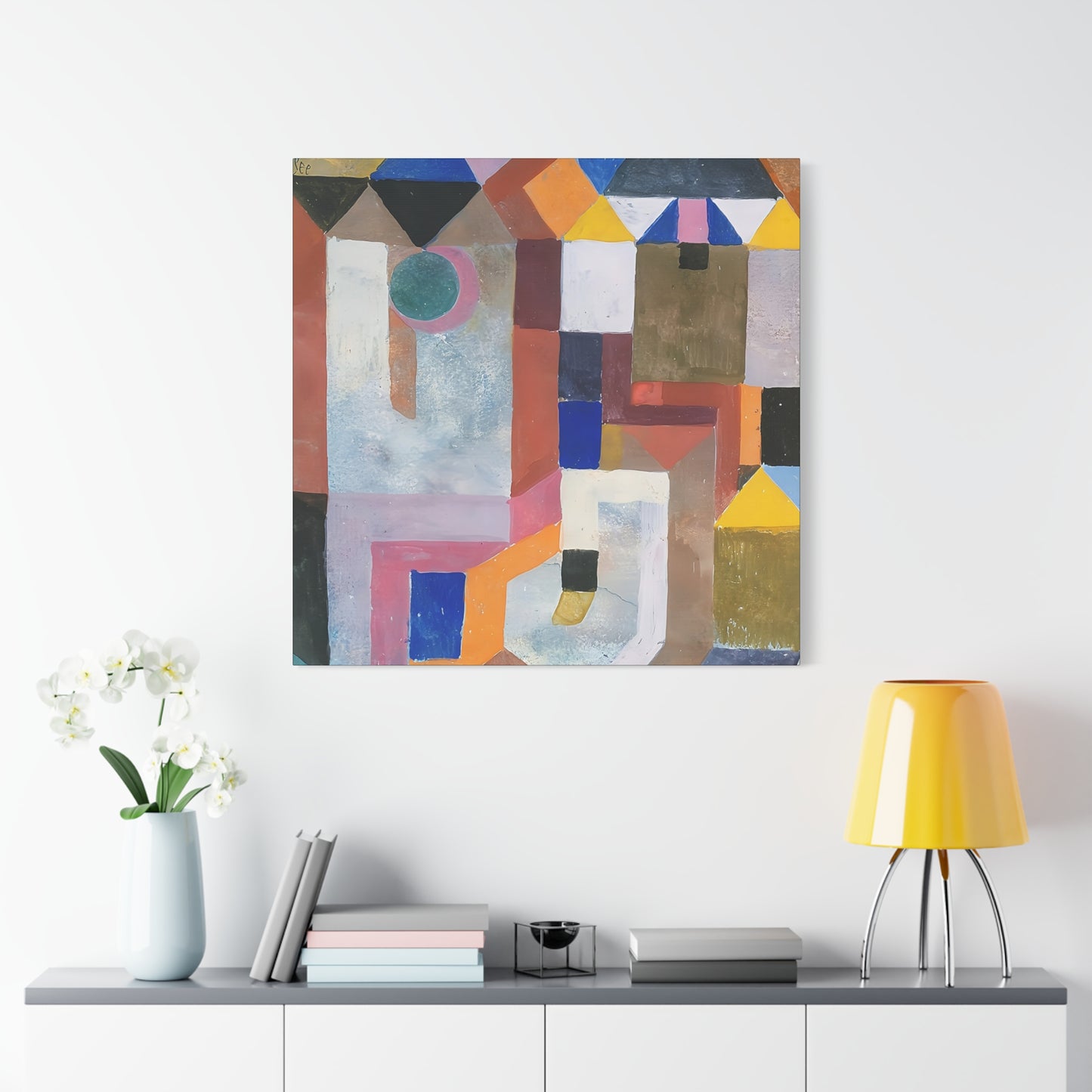Colorful Architecture (1917) by Paul Klee   / Reproduction Fine Art sur Toile / Epaisseur 3,2cm - 1'25 po