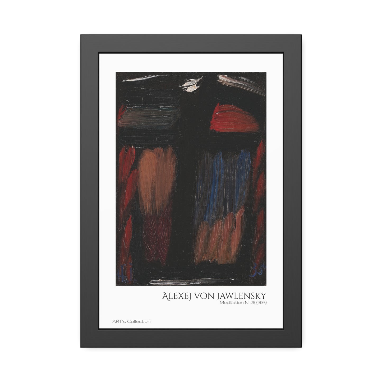 Meditation N. 26 (1935) by Alexej von Jawlensky  / Affiche Encadrée série ART's Collection